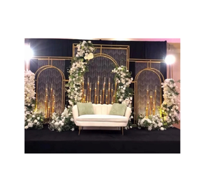 Luxury Floral Arch Wedding Stage