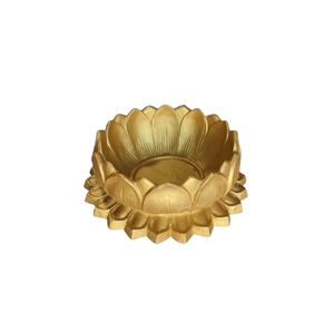 Gold Lotus Decorative Urli Bowl