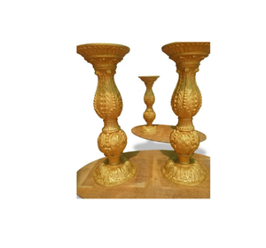 Ornate Gold Decorative Pedestal Stands