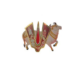 Decorative Vaishnav Tilak Cow Wall Hanging