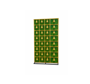 Golden Temple Bell Decorative Backdrop Panel