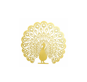 Decorative Peacock Cutout Panel