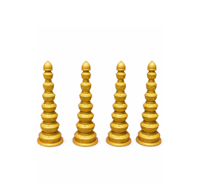 Royal Gold Ornamental Wedding Pillar Stand