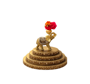 Royal Elephant Decorative Centerpiece Stand