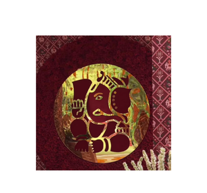 Lord Ganesha Circular Decorative Backdrop