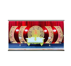 Royal Crescent Wedding Stage Backdrop Set