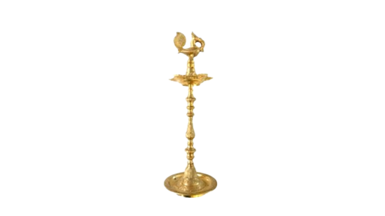 CANDLE HOLDER- BRASS - INDIAN DECOR 35inch