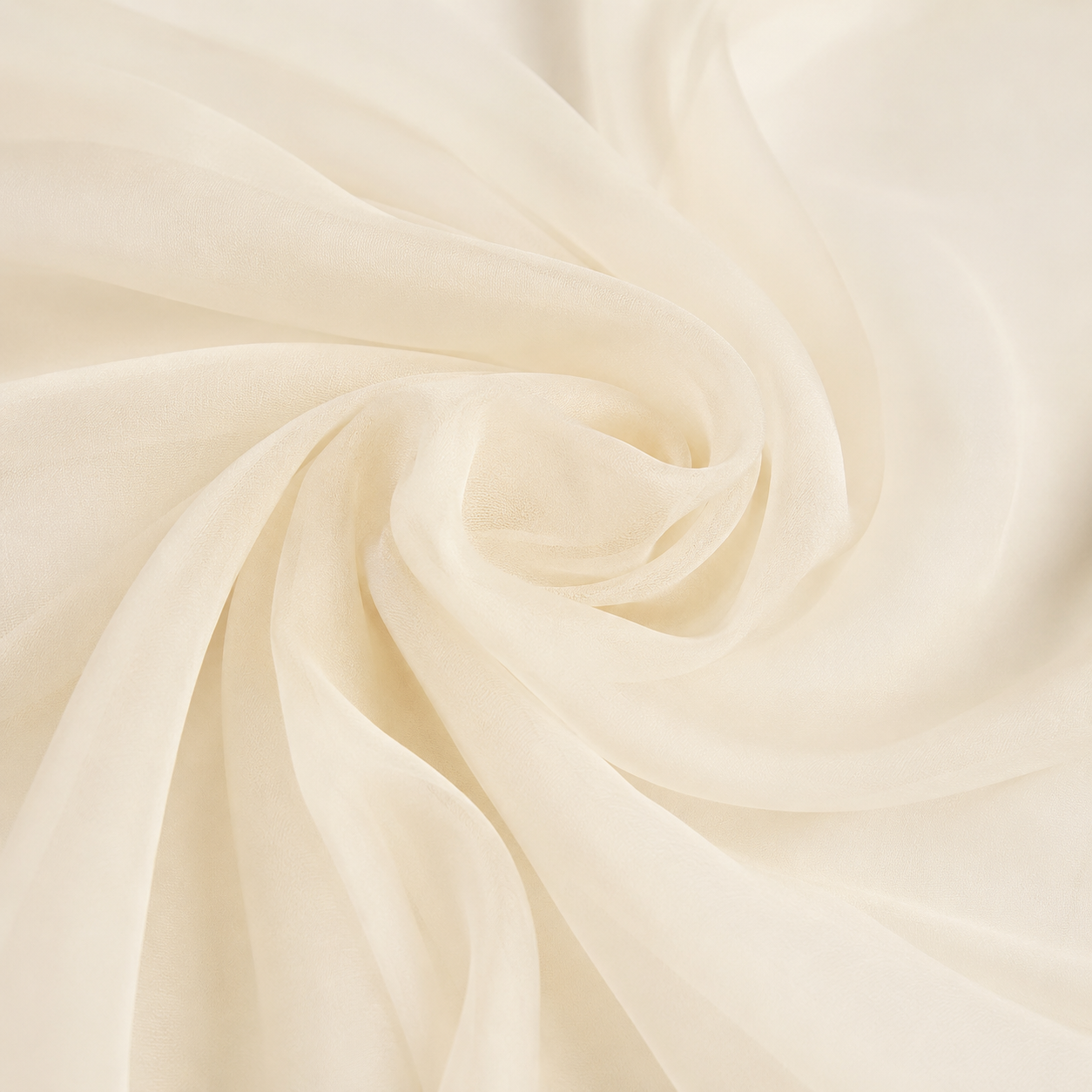 DRAPE-CHIFFON IVORY
