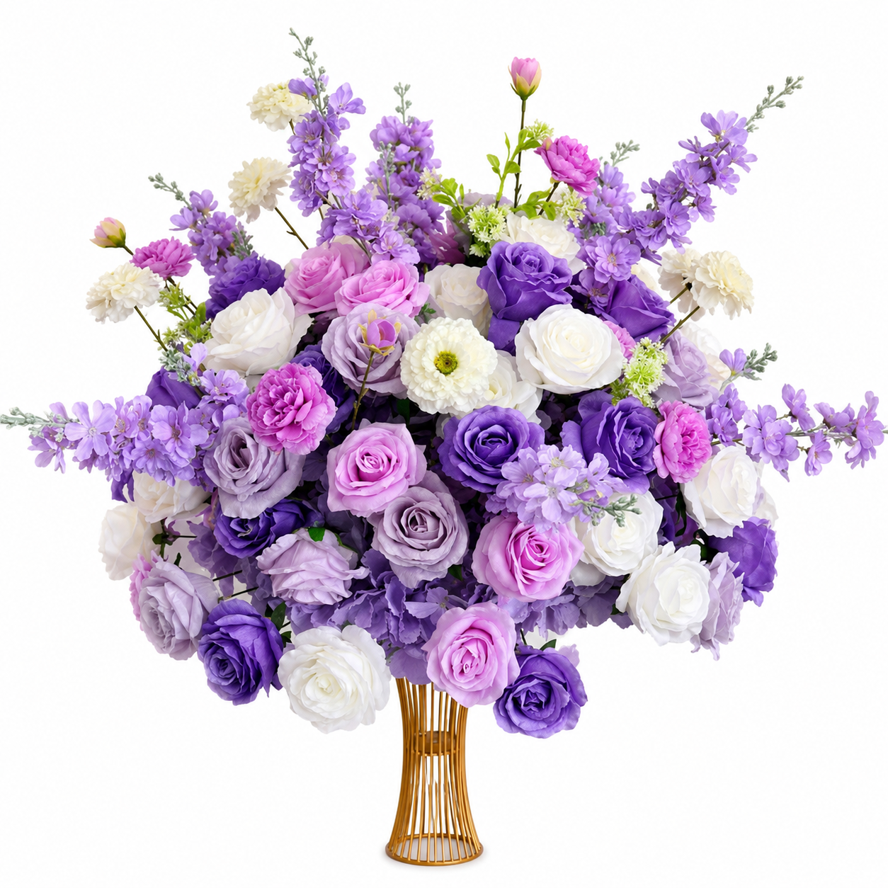 LUXURY PURPLE ROSE CENTERPIECE