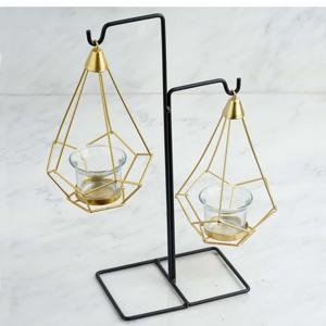 Hanging Geometric Candle Holder Set