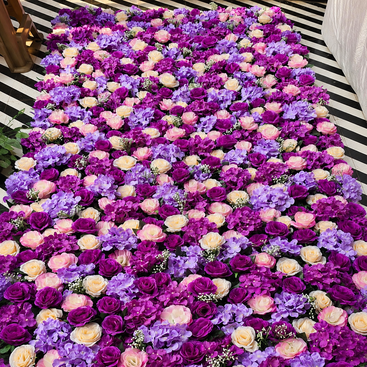Purple Rose Floral Mat