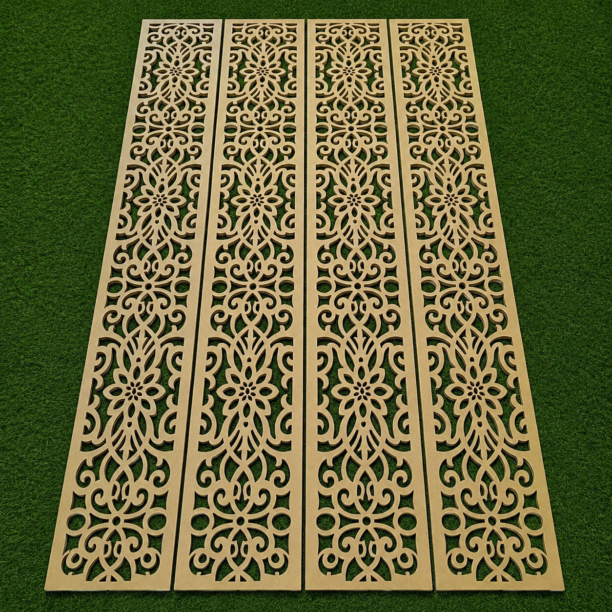 Gold Laser Cut Decorative Panel Strips