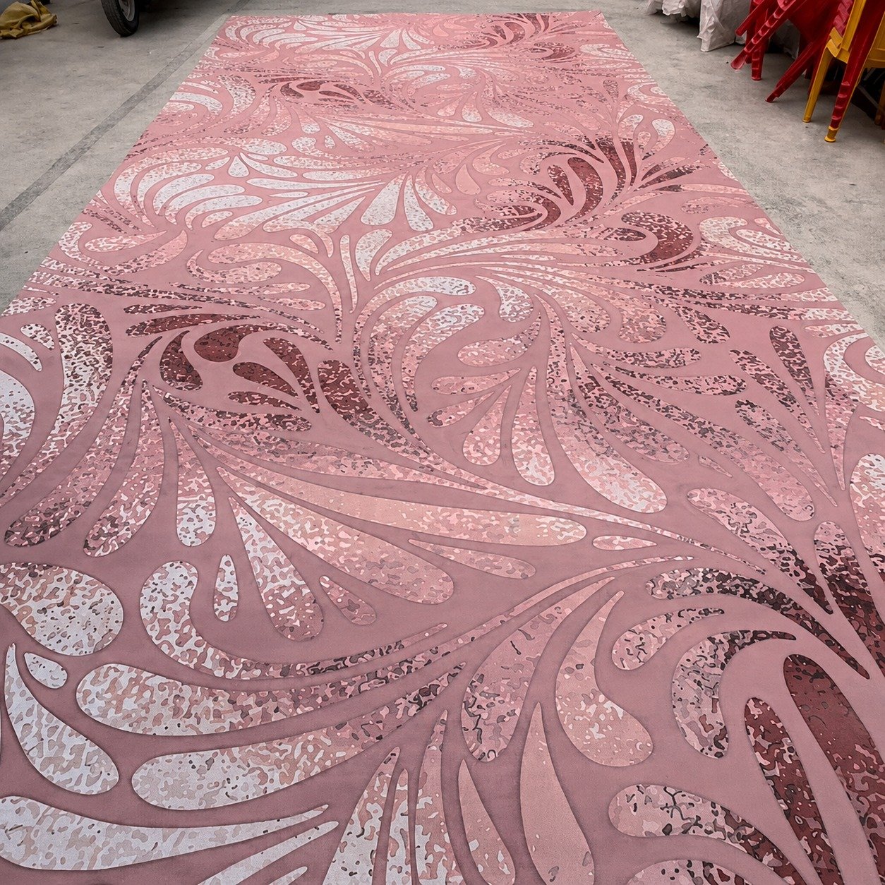 Rose Gold Designer Carpet