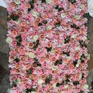 Pink Floral Wall Panel
