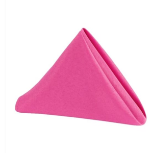 Hot Pink Folded Cloth Napkin