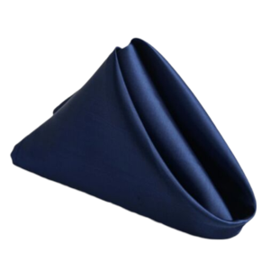 Navy Blue Folded Cloth Napkin