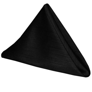 Black Folded Cloth Napkin