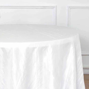 Elegant White Round Table Linen