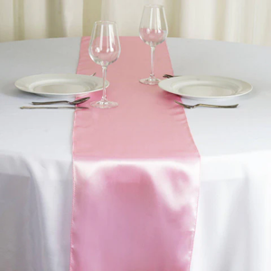 Satin Table Runners-Pink