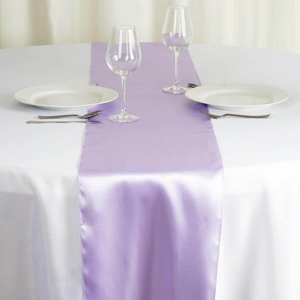 Satin Table Runners-Lavender