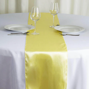 Satin Table Runners-Yellow