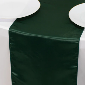 Satin Table Runners-Emerald Green