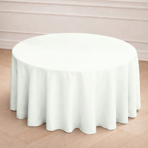 Polyester size -120 inches polyester-Ivory