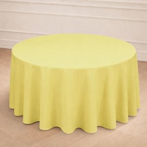 Polyester size -120 inches polyester-Yellow