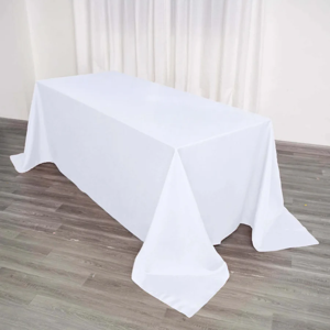 Polyester size-90×132 inches polyester-White