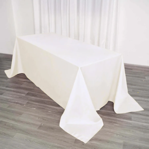 Polyester size-90×132 inches polyester-Ivory