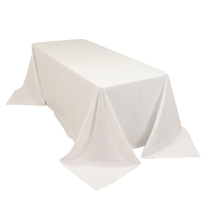 Polyester size-90×132 inches polyester-White