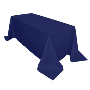 Polyester size-90×132 inches polyester-Navy Blue