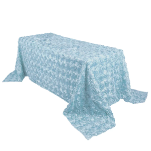 Linens Fabrics Rosette Light Blue
