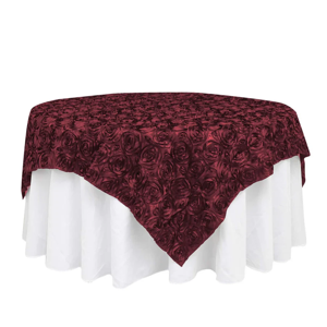 Rosette- Burgundy overlay