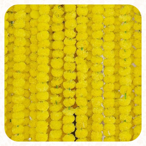 Flysmart Indian Handmade Artificial Flowers-yellow