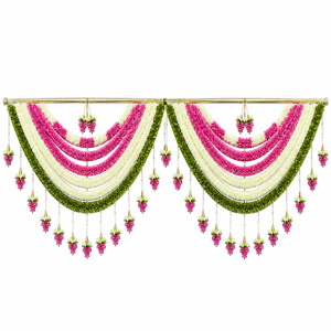 Artificial Double Layer Floral Toran Garland Set