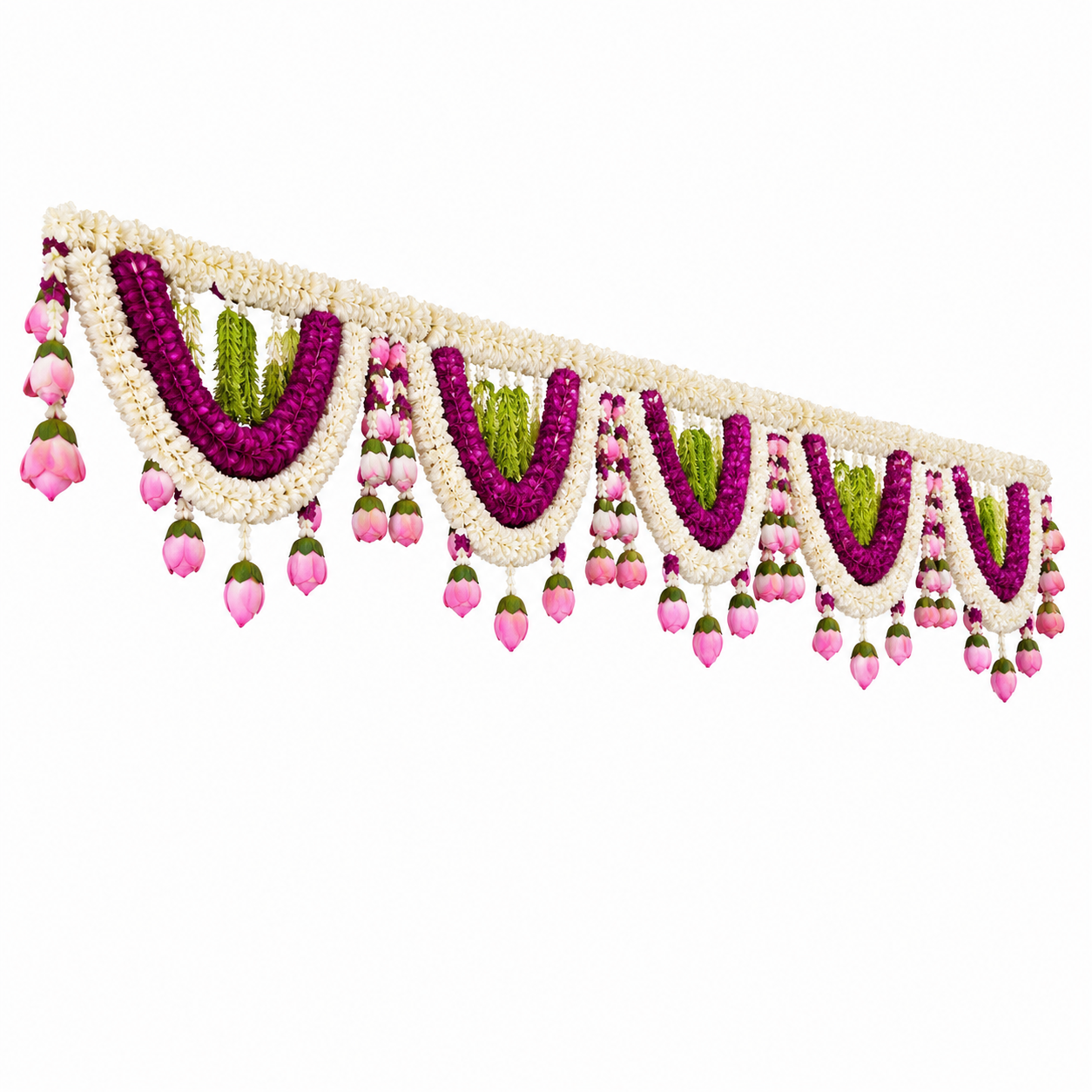 Artificial Lotus Bud Floral Toran Garland
