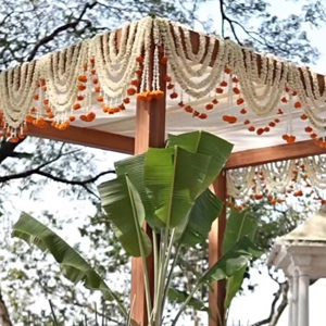 Artificial Jasmine and  Marigold Mandap Garland Decoration