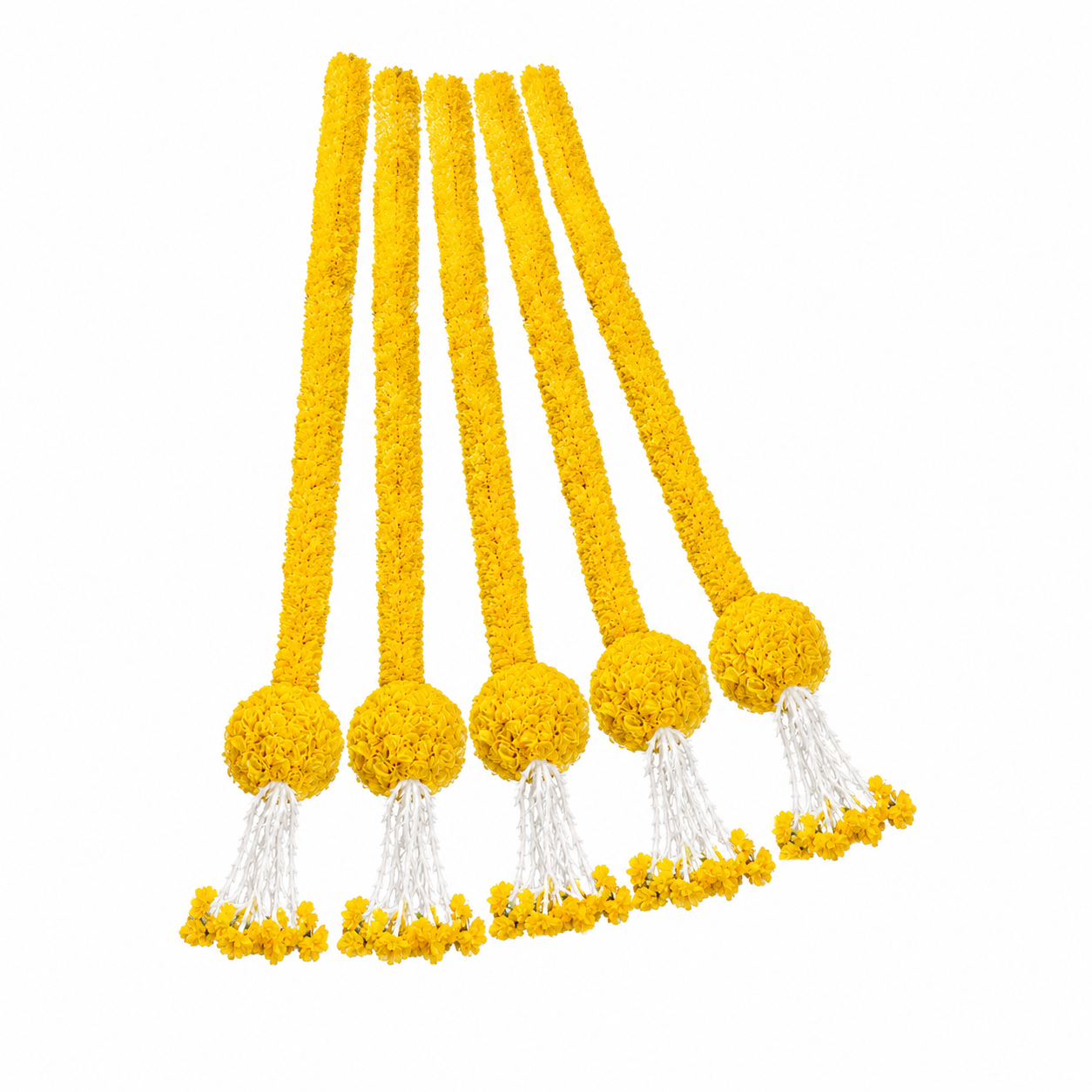 Artificial Marigold Ball Hanging Garland Set