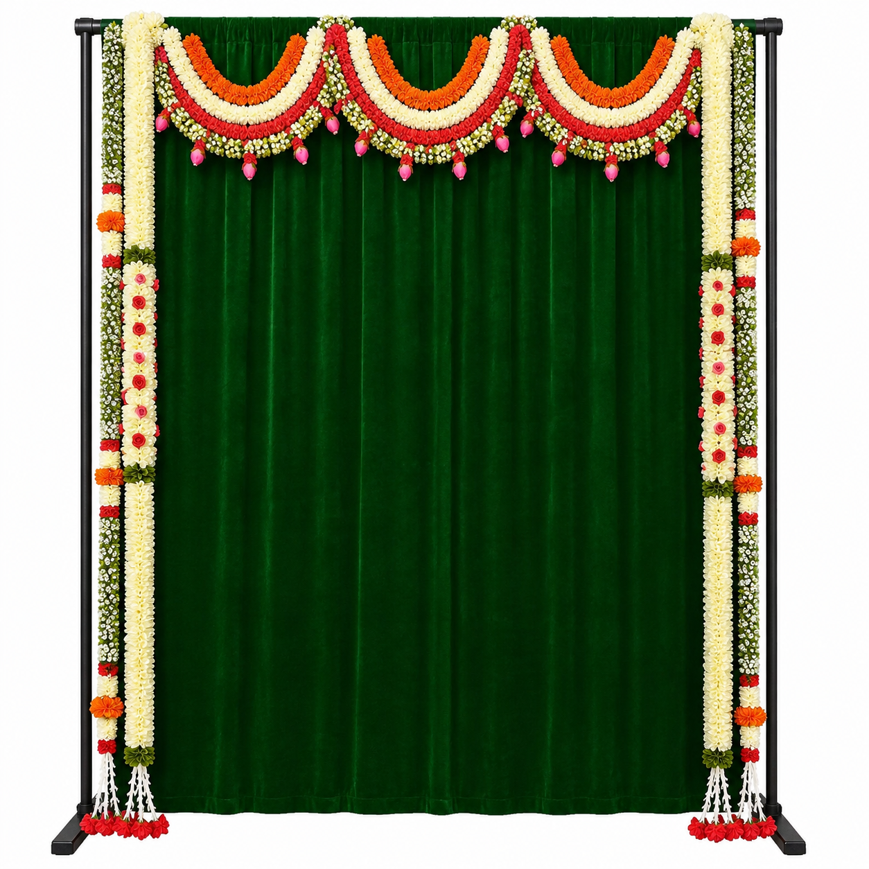 Artificial Floral Door Frame Backdrop Decoration Set