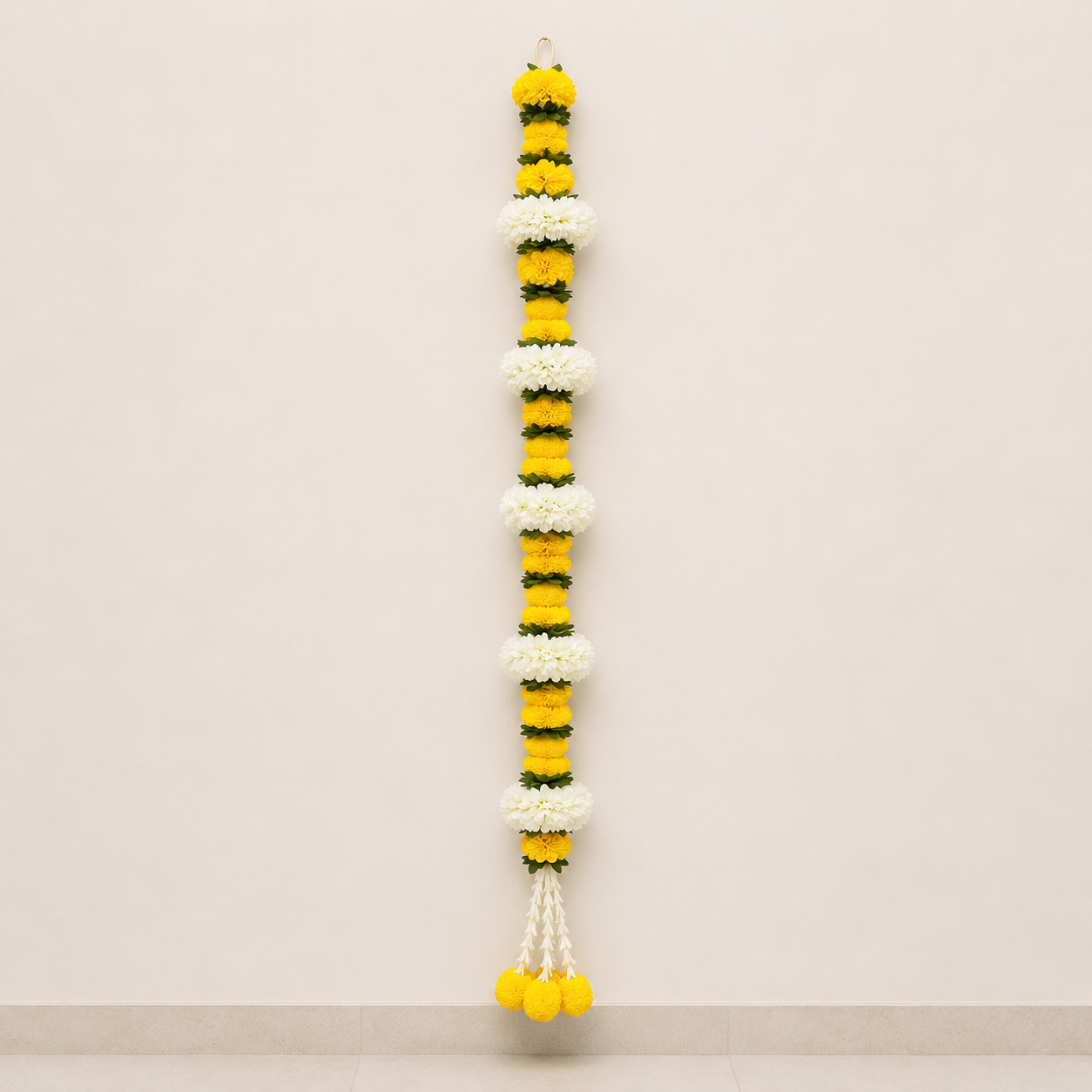 Artificial Marigold and Chrysanthemum Hanging Garland