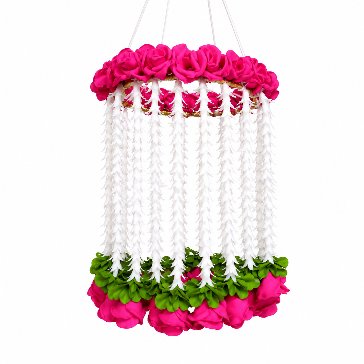 Artificial Floral Hanging Chandelier