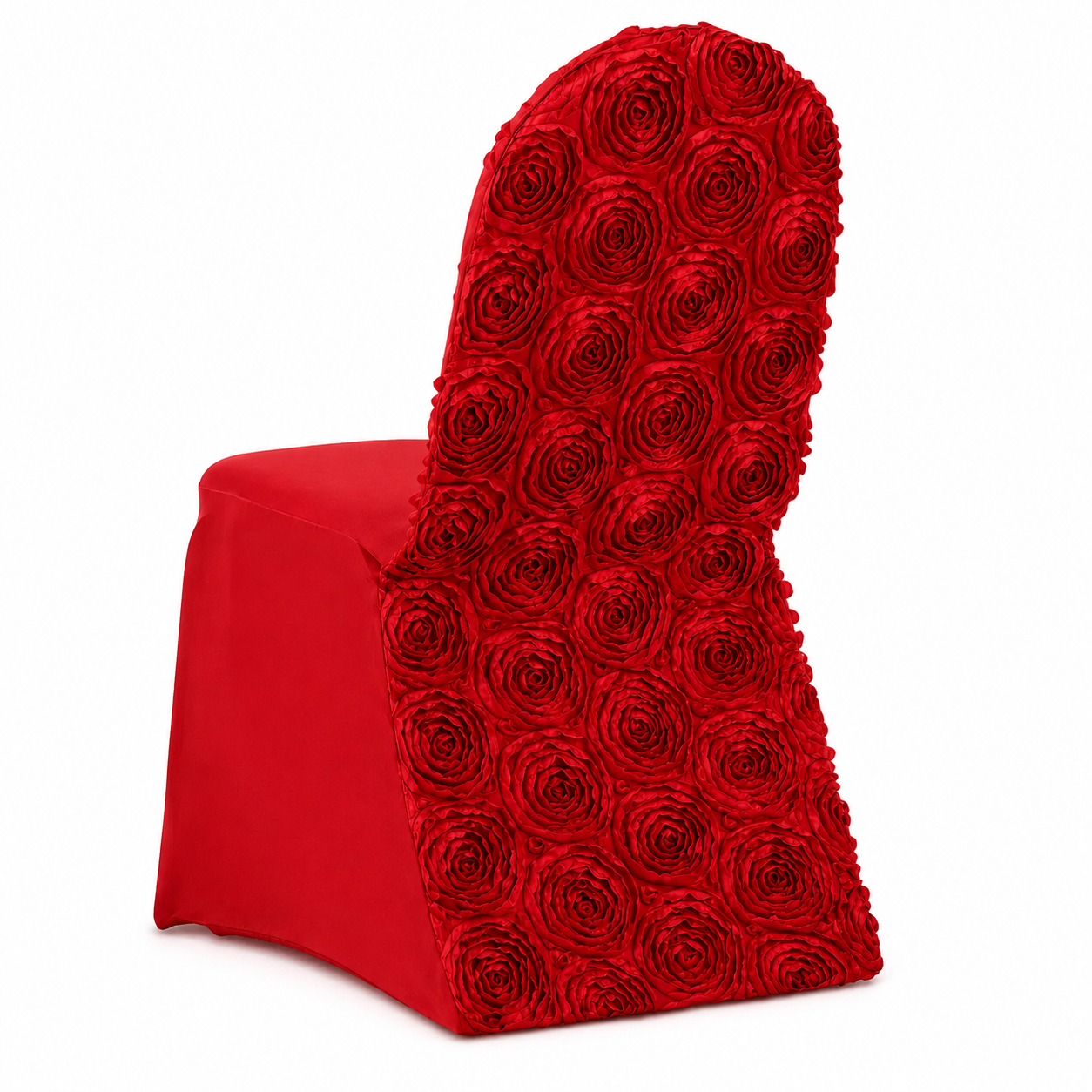 Premium Red Slipcover for Banquet Chairs with Fitted Design