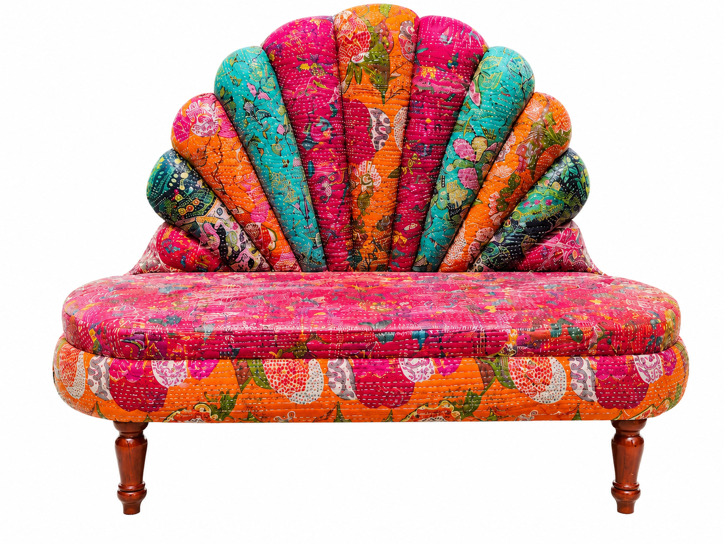 Multicolor Indian Wedding Loveseat Sofa